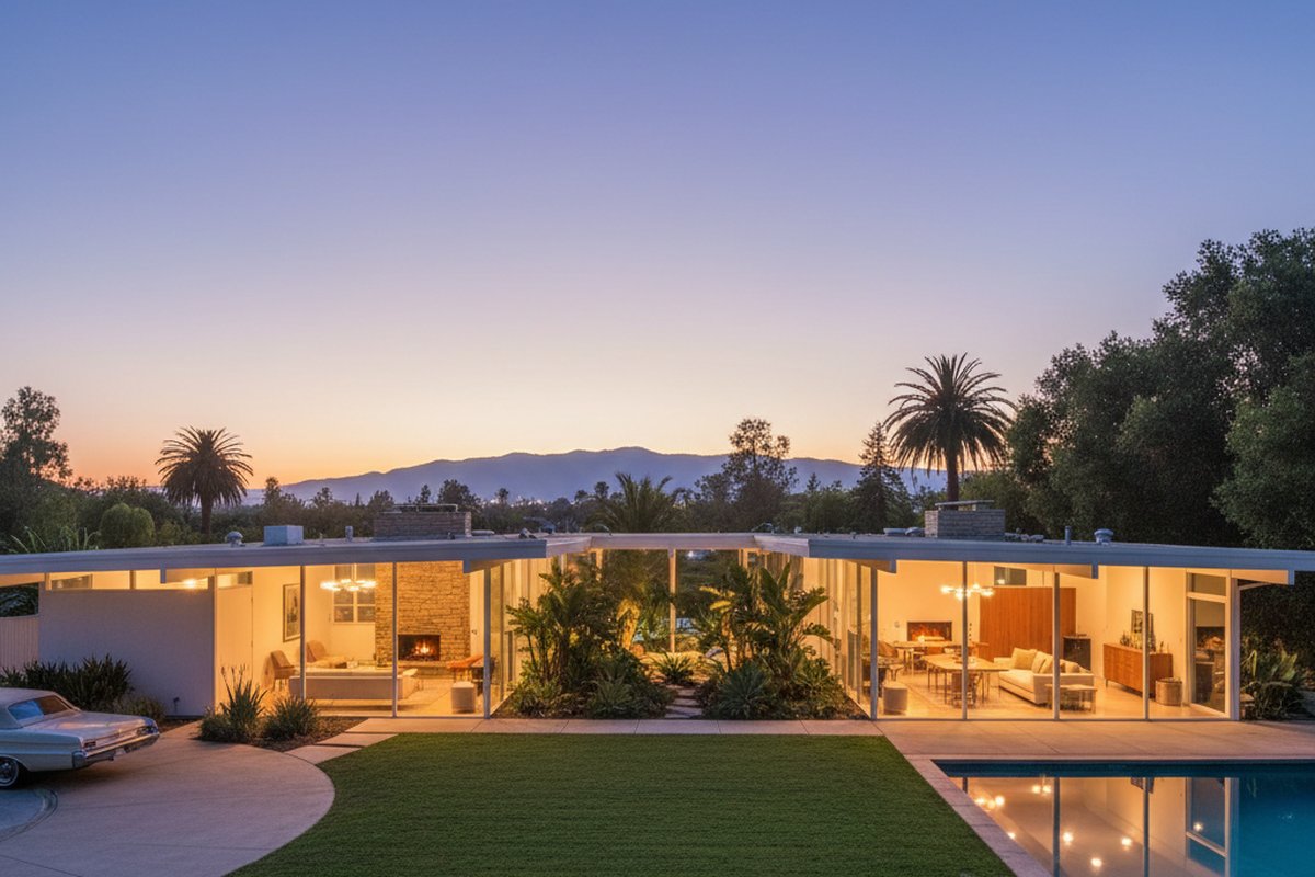Rancho Rinconada — 经典 Eichler 中世纪现代住宅,硅谷建筑遗产。